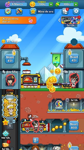 Idle Miner Tycoon - Dinero ilimitado screenshot 5