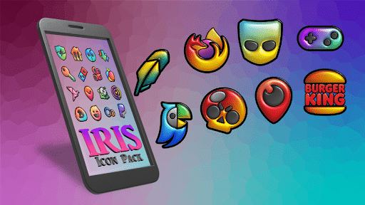 Iris Dark - 3D App Icons screenshot 3