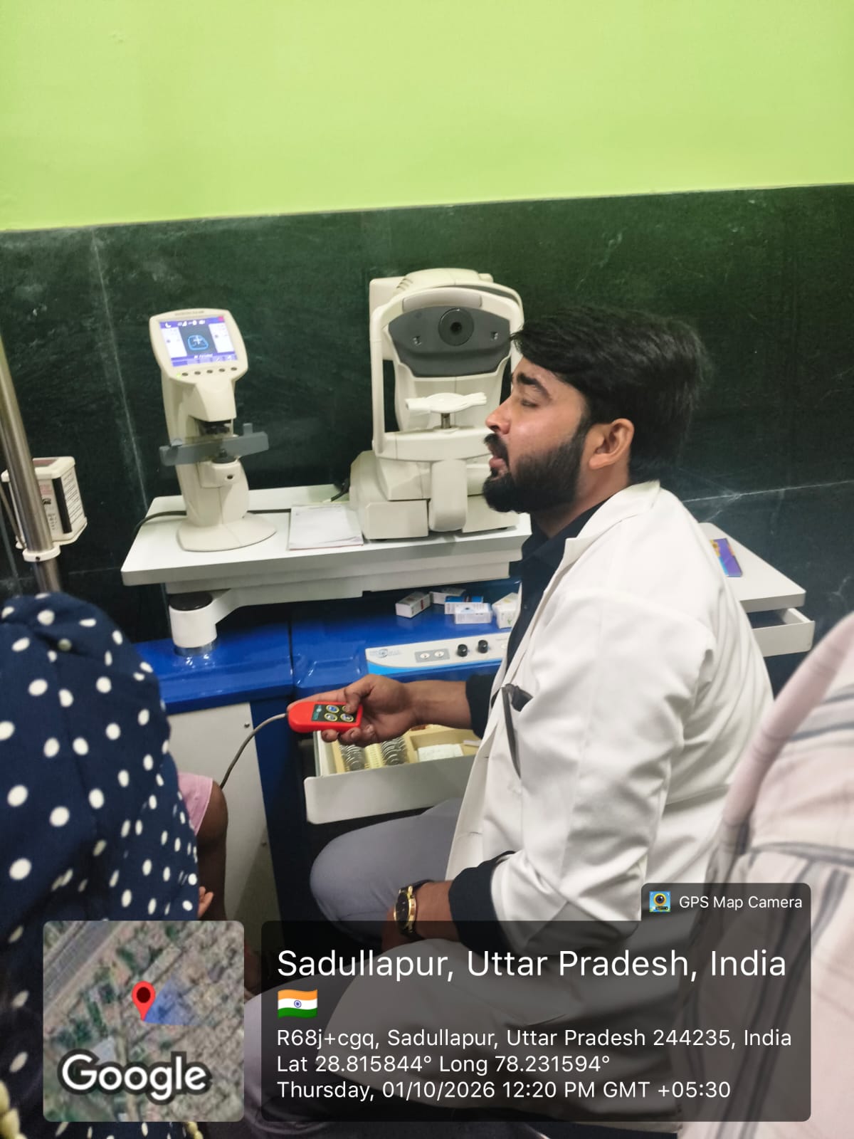 Patient Registration and Vision Screening Session