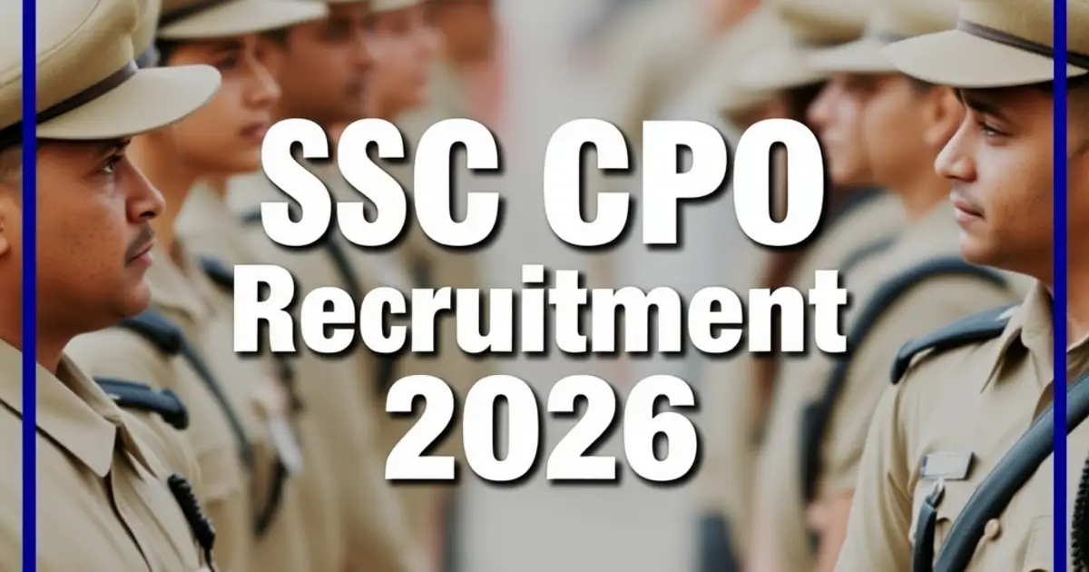 SSC CPO Recruitment 2026: 1,871 Vacancies, Eligibility, Salary, Exam Pattern & Apply Online SSC CPO Recruitment 2026: 1,871 Vacancies, Eligibility, Salary, Exam Pattern & Apply Online – eligibility, vacancies, dates, salary and apply online