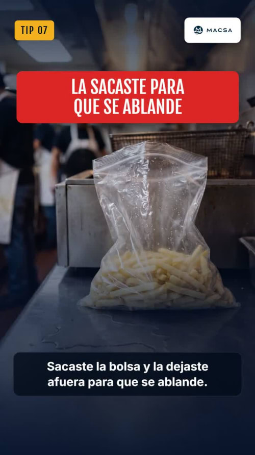 Consejo de cocina: Nunca la frías descongelada