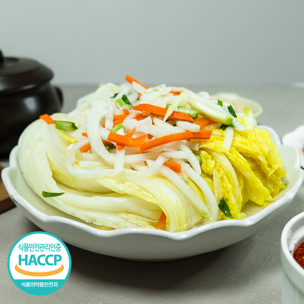 국내산 깊은 맛 숙성 100% 백김치 2kg~10kg