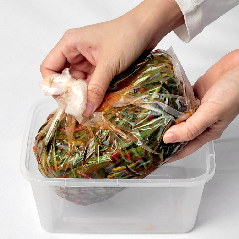 국내산 깊은 맛 숙성 부추김치 1kg