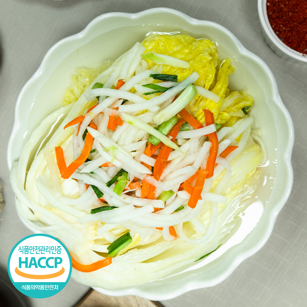 국내산 깊은 맛 숙성 100% 백김치 2kg~10kg