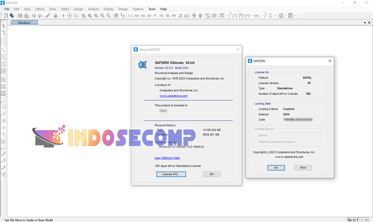 CSI SAP 2000 V.25.0.0.2334 Full