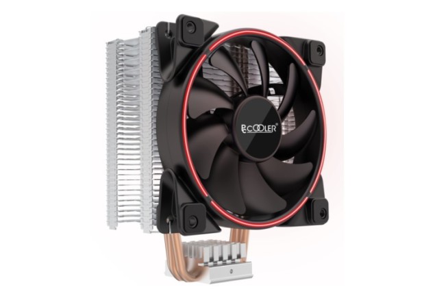 Disipador de Calor para CPU PcCooler GI-X3R V2 Ventilador 120mm 3 Heat Pipes TDP 125W Aro Rojo Computador Gamer Colombia