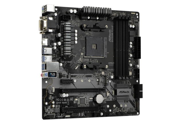 Board Asrock B450M Pro4 socekt AMD AM4 DDR4 para Ryzen mATX Computador Gamer Colombia