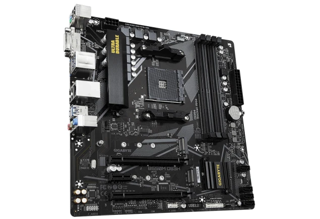 Board Gigabyte B550M DS3H AMD AM4 Chipset B550 PCIe 4.0 mATX Computador Gamer Colombia