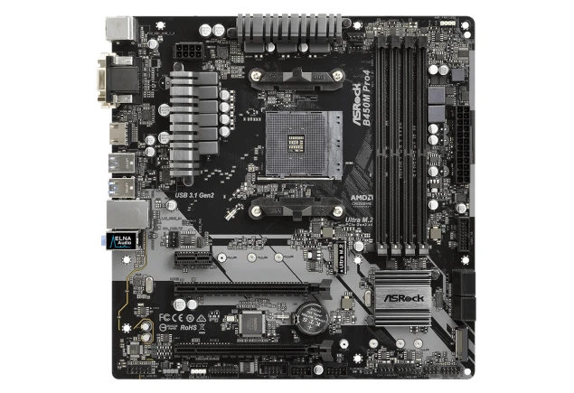 Board Asrock B450M Pro4 socekt AMD AM4 DDR4 para Ryzen mATX Computador Gamer Colombia