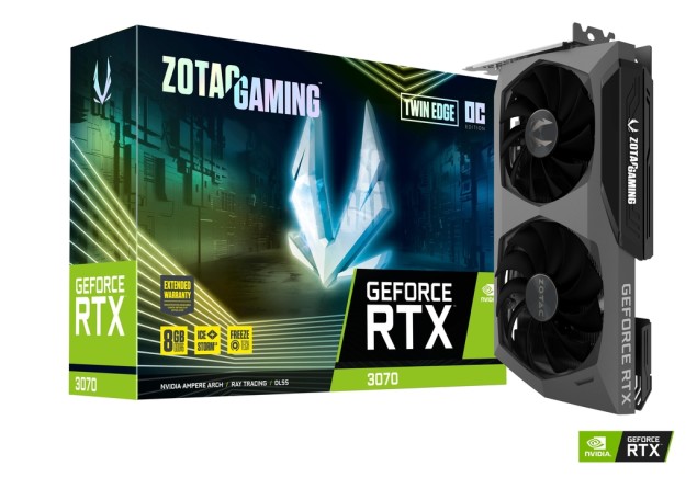 Tarjeta de Video nVidia Geforce RTX 3070 Twin Edge OC 6GB GDDR6 5888 CUDA Cores Computador Gamer Colombia