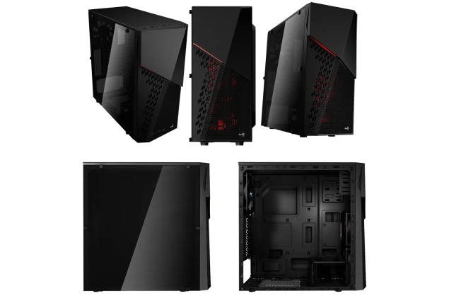 Caja ATX Aerocool CyberX Advance Ventana Completa Acrilico 3 ventiladores Gabinete Gamer Computador Gamer Colombia