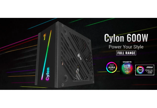 Fuente de Poder Aerocool Cylon 600W 80+ Bronce Certificada Computador Gamer Colombia