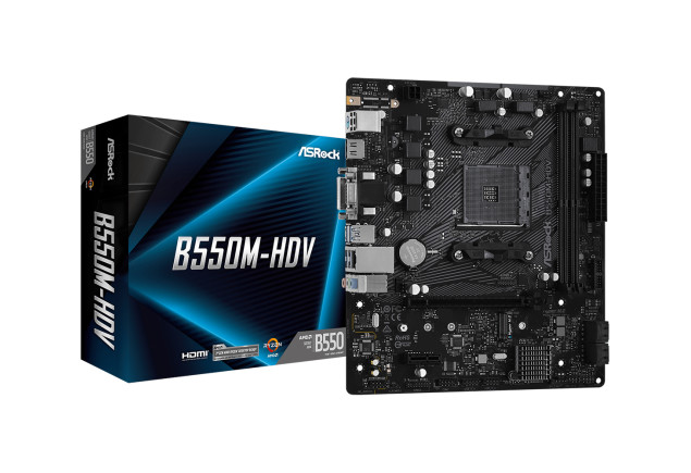 Board ASRock B550M-HDV AM4 AMD B550 PCIe 4.0 mATX  Computador Gamer Colombia