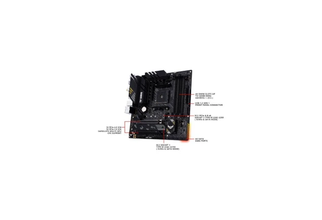 MotherBoard ASUS TUF GAMING B550M-PLUS PCIe 4.0 AMD AM4 mATX, DDR4 M.2, USB 3.1 B550M PLUS Computador Gamer Colombia