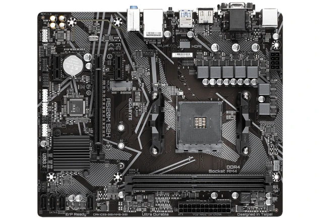 Board Gigabyte A520M S2H AMD AM4 Serie 3000 y 4000 DDR4 micro ATX Computador Gamer Colombia