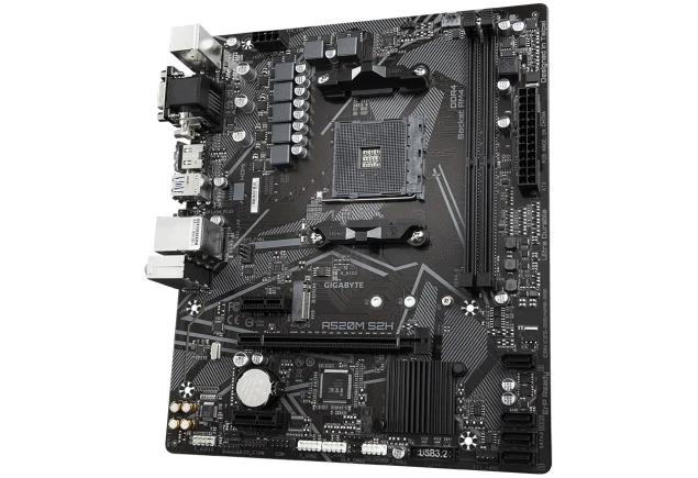 Board Gigabyte A520M S2H AMD AM4 Serie 3000 y 4000 DDR4 micro ATX Computador Gamer Colombia