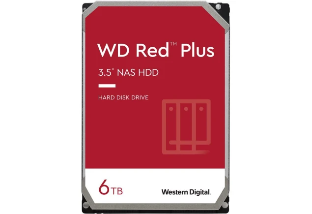 Disco duro interno Western Digital 6TB WD Red Plus WD60EFRX CMR 128MB Cache SATA 5400 rpm Computador Gamer Colombia