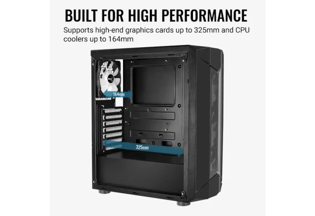 Caja ATX Aerocool Sentinel 4 Ventiladores ARGB Vidrio Templado Gabinete Gamer Computador Gamer Colombia