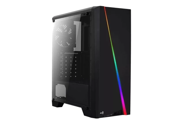 Caja ATX Gamer Aerocool Cylon RGB Vidrio Templado con Ventilador 120mm Computador Gamer Colombia