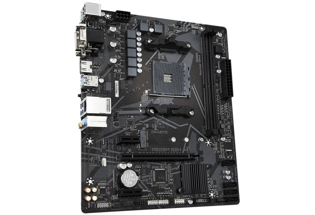 Board Gigabyte A520M S2H AMD AM4 Serie 3000 y 4000 DDR4 micro ATX Computador Gamer Colombia