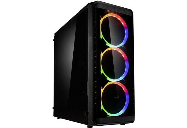 Caja ATX Aerocool SI-5200 4 Ventiladores ARGB Vidrio Templado Gabinete Gamer Computador Gamer Colombia