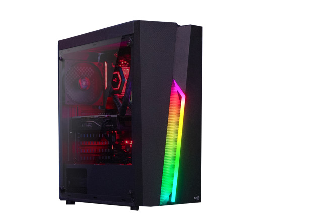 Caja ATX Aerocool Bolt RGB Vidrio Templado Ventilador 120mm Computador Gamer Colombia