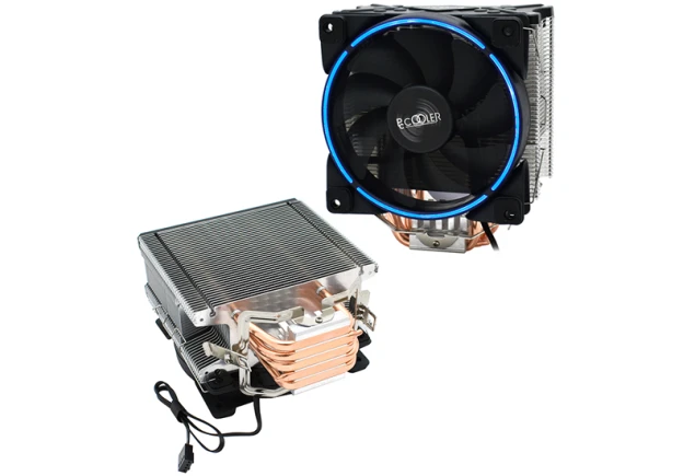 Disipador de Calor para CPU PcCooler GI-X5B Azul Ventilador 120mm 5 Heat Pipes TDP 160W Computador Gamer Colombia