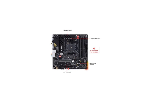 MotherBoard ASUS TUF GAMING B550M-PLUS PCIe 4.0 AMD AM4 mATX, DDR4 M.2, USB 3.1 B550M PLUS Computador Gamer Colombia