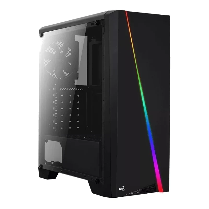 Caja ATX Gamer Aerocool Cylon RGB Vidrio Templado con Ventilador 120mm -  Computadores Gamer