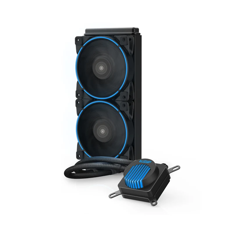 Refrigeración Liquida Led Azul Corsair Thermaltake de 240mm no RGB Cooler Master GI-AL240C-B PCCooler PC Cooler Colombia