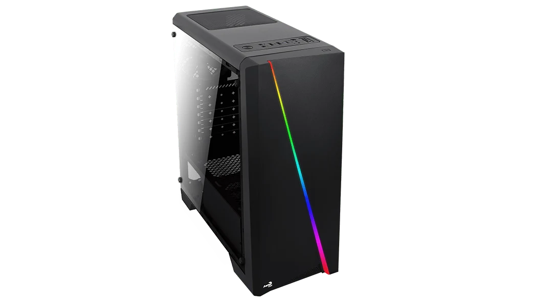 Caja ATX Gamer Aerocool Cylon RGB Vidrio Templado con Ventilador 120mm -  Computadores Gamer