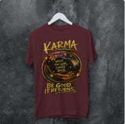 KARMA – What You Give Comes Back | Premium Graphic T-Shirt thumbnail 2