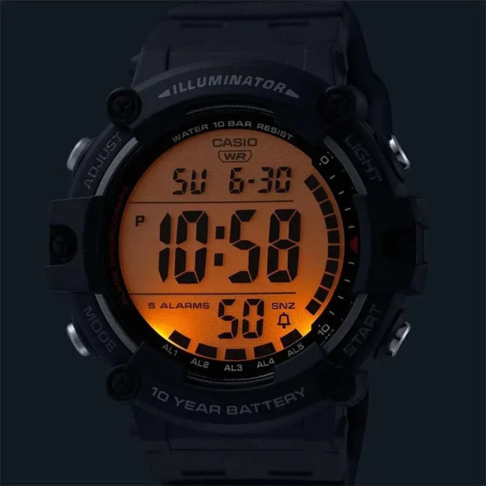 Casio Youth Digital Sport Watch Black Resin AE-1500WHX-1AV Photo 5 | Watch 24 BD Casio Youth Digital Sport Watch Black Resin AE-1500WHX-1AV Photo 5 - Original Casio Watch - Watch 24 BD