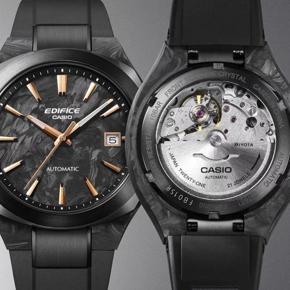 Casio Edifice Automatic Carbon Watch EFK-200XPB-1DR Photo 5 | Watch 24 BD Casio Edifice Automatic Carbon Watch EFK-200XPB-1DR Photo 5 - Original Casio Watch - Watch 24 BD