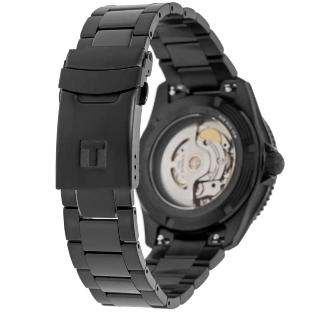 Tissot Seastar 1000 Powermatic 80 40mm Black PVD Dive Watch T120.807.33.051.00 Bracelet & Clasp View Tissot Seastar 1000 Powermatic 80 40mm Black PVD Dive Watch T120.807.33.051.00 Bracelet, Clasp & Caseback - Watch 24 BD