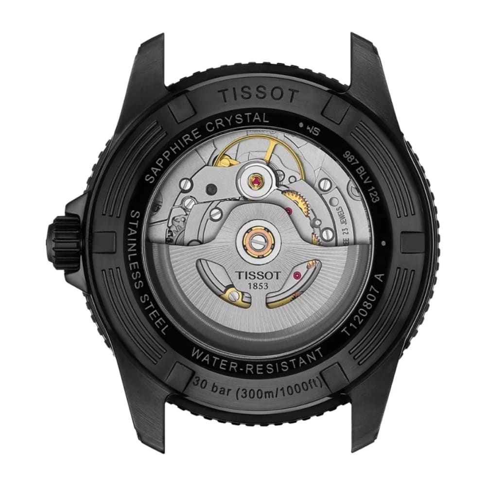 Tissot Seastar 1000 Powermatic 80 40mm Black PVD Dive Watch T120.807.33.051.00 Photo 7 | Watch 24 BD Tissot Seastar 1000 Powermatic 80 40mm Black PVD Dive Watch T120.807.33.051.00 Photo 7 - Original TISSOT Watch - Watch 24 BD