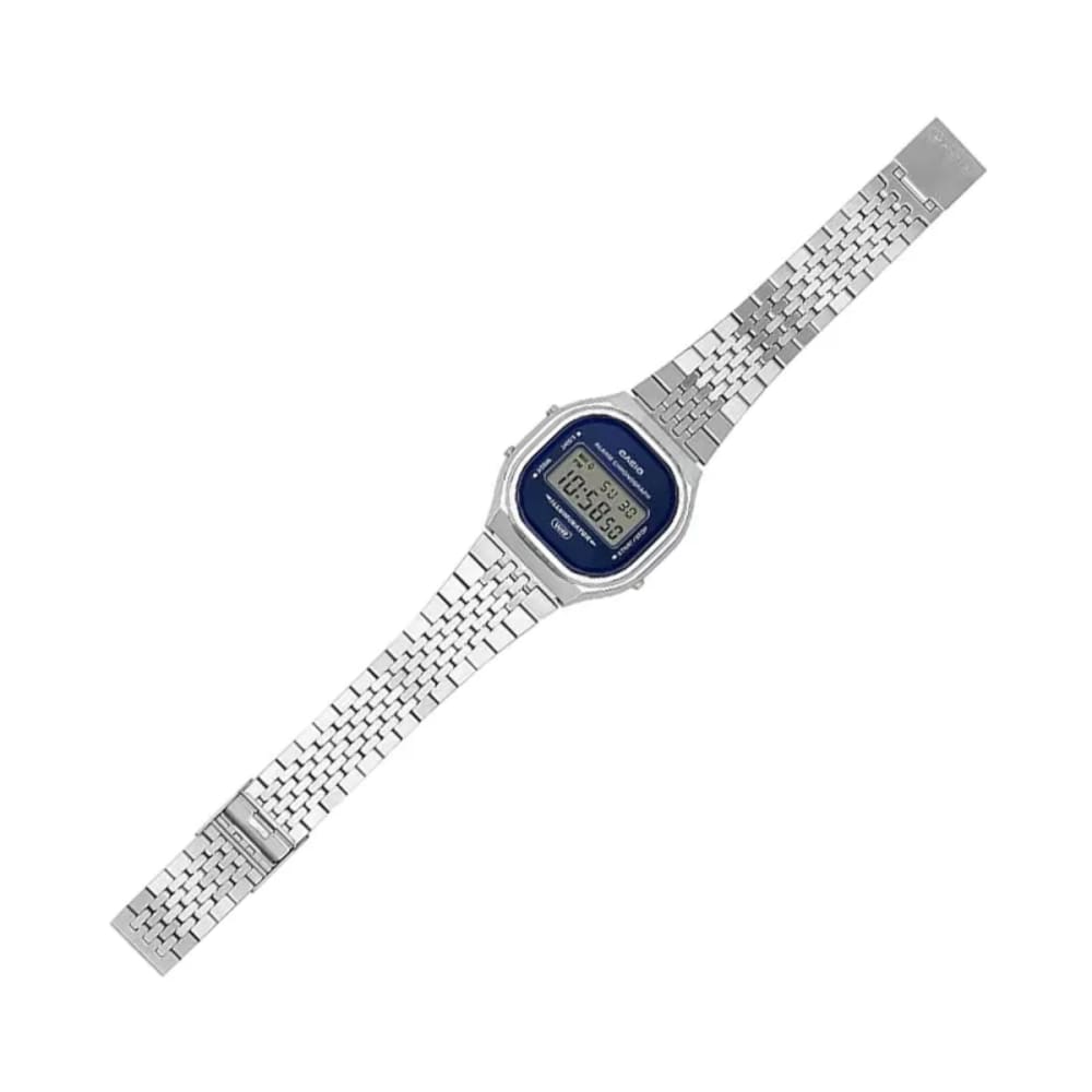 Casio Vintage Digital Silver Blue Watch A140WE-2ADF Photo 5 | Watch 24 BD Casio Vintage Digital Silver Blue Watch A140WE-2ADF Photo 5 - Original Casio Watch - Watch 24 BD