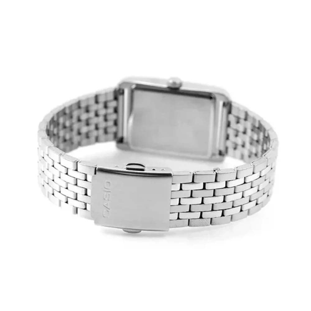 Casio Silver Rectangular Analog Watch MTP-B215D-7AV Photo 5 | Watch 24 BD Casio Silver Rectangular Analog Watch MTP-B215D-7AV Photo 5 - Original Casio Watch - Watch 24 BD