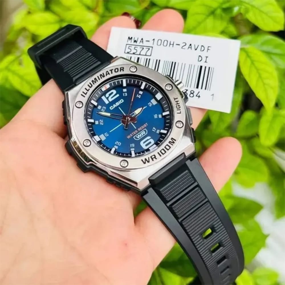 Casio Black Blue Sports Analog Watch MWA-100H-2AV Photo 9 | Watch 24 BD Casio Black Blue Sports Analog Watch MWA-100H-2AV Photo 9 - Original Casio Watch - Watch 24 BD