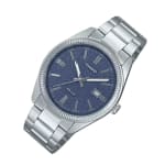 Casio Enticer Men's Blue Dial Watch MTP-1302DA-2A1V Bracelet, Clasp & Caseback - Watch 24 BD