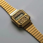 Casio Vintage Gold Digital Watch A100WEG-9A Dial & Case Finish - Authentic Casio Watch Bangladesh