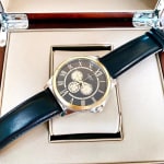 Casio Enticer Black Leather Watch MTP-E318L-1BV Bracelet, Clasp & Caseback - Watch 24 BD