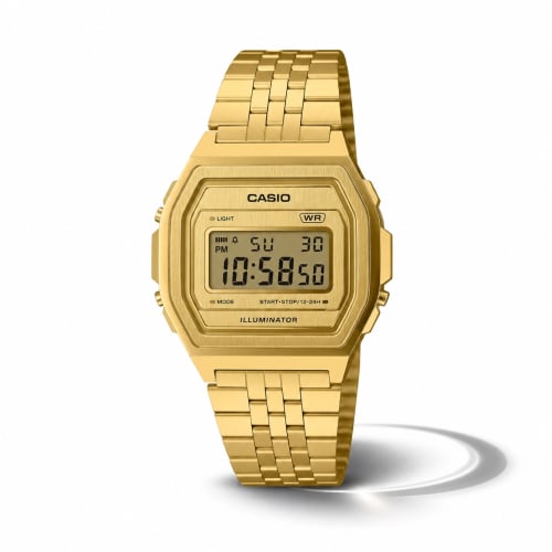 Casio Vintage Gold Digital Watch A1000G-9DF | Authentic Casio Watch BD Casio Vintage Gold Digital Watch A1000G-9DF - 100% Original Casio Watch in Bangladesh - Watch 24 BD