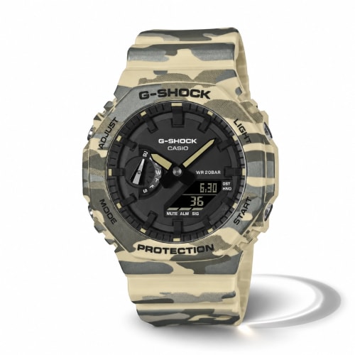 Casio G-SHOCK Camouflage Beige Watch GA-2100CM-5A | Authentic G-SHOCK Watch BD Casio G-SHOCK Camouflage Beige Watch GA-2100CM-5A - 100% Original G-SHOCK Watch in Bangladesh - Watch 24 BD