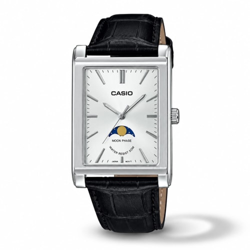 Casio Moon Phase Silver Dial Watch MTP-M105L-7AV | Authentic Casio Watch BD Casio Moon Phase Silver Dial Watch MTP-M105L-7AV - 100% Original Casio Watch in Bangladesh - Watch 24 BD