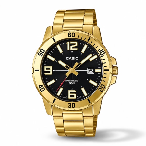 Casio Enticer Gold Black Dial Watch MTP-VD01G-1BV | Authentic Casio Watch BD Casio Enticer Gold Black Dial Watch MTP-VD01G-1BV - 100% Original Casio Watch in Bangladesh - Watch 24 BD