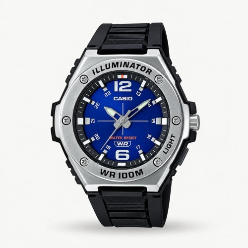 Casio Black Blue Sports Analog Watch MWA-100H-2AV | Authentic Casio Watch BD Casio Black Blue Sports Analog Watch MWA-100H-2AV - 100% Original Casio Watch in Bangladesh - Watch 24 BD