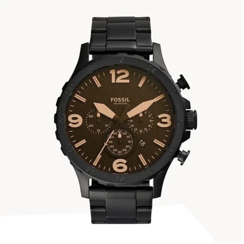 Fossil Nate Black Chronograph Watch JR1356 | Authentic FOSSIL Watch BD Fossil Nate Black Chronograph Watch JR1356 - 100% Original FOSSIL Watch in Bangladesh - Watch 24 BD