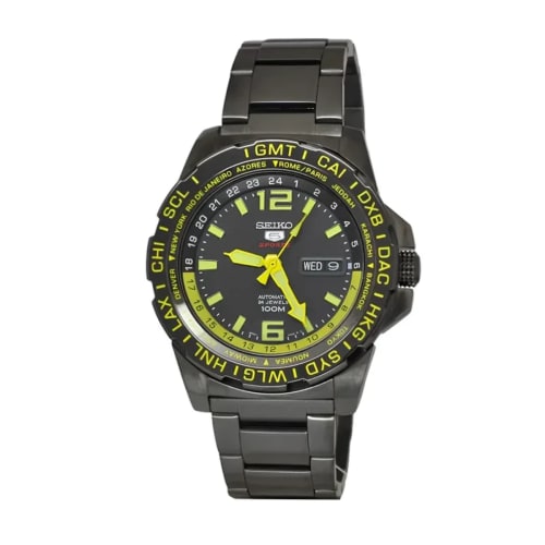 Seiko 5 Sports World Time Automatic Men's Watch | Authentic SEIKO Watch BD Seiko 5 Sports World Time Automatic Men's Watch - 100% Original SEIKO Watch in Bangladesh - Watch 24 BD