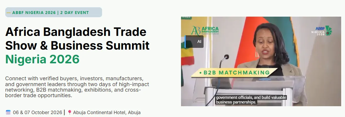 Africa Bangladesh Trade Show & Business Summit Nigeria 2026